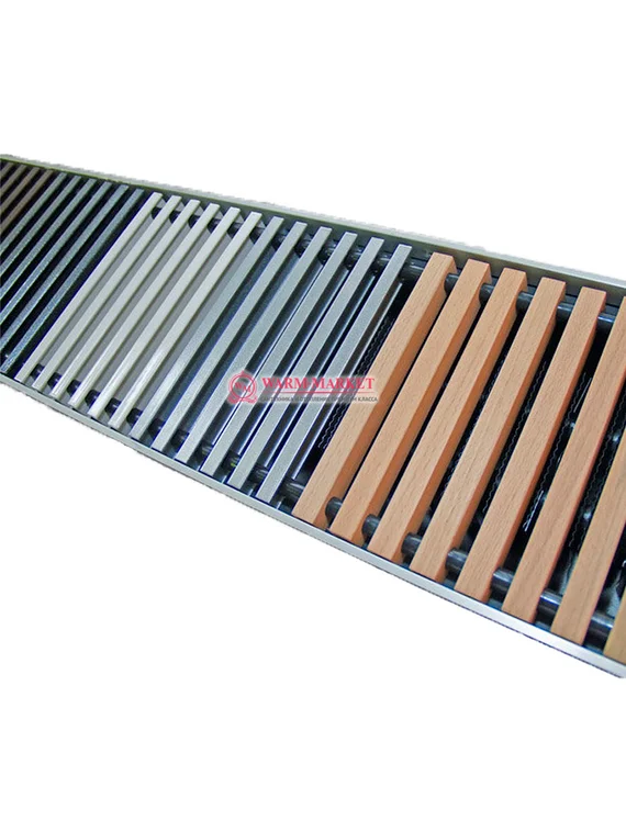 Внутрипольный конвектор KZTO Бриз естественной конвекции 200х80