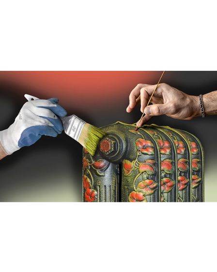 Декорирование чугунных дизайн радиаторов Retro Style