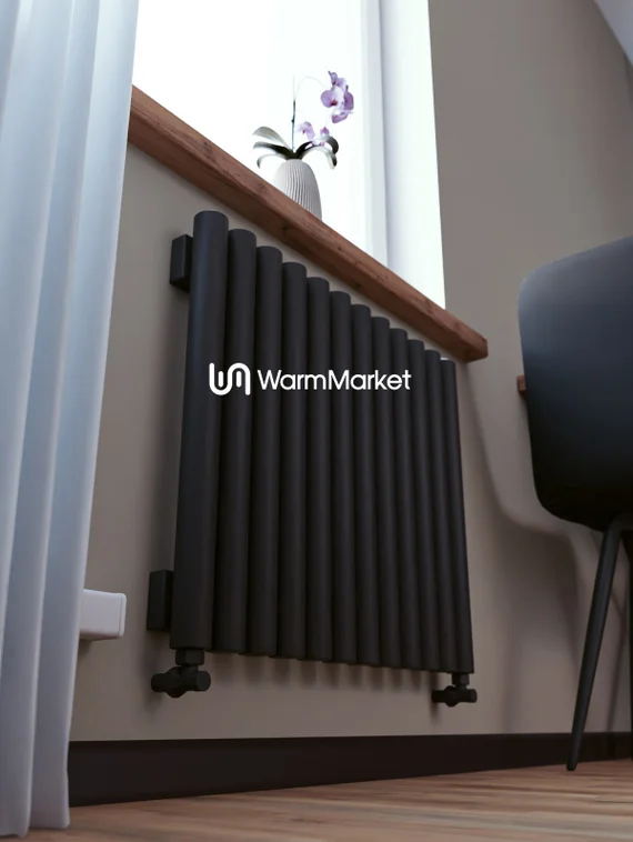 Bareng Monte V 600 - вертикальный трубчатый радиатор высотой 600 мм, нижнее разнесенное подключение