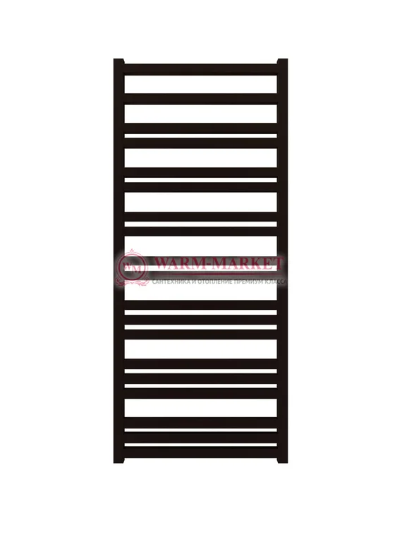 Mandarino Quadrata 500х1200 - цветной полотенцесушитель из анодированного алюминия, модель 19/65