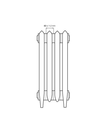 Bristol 800 - чугунный дизайн радиатор