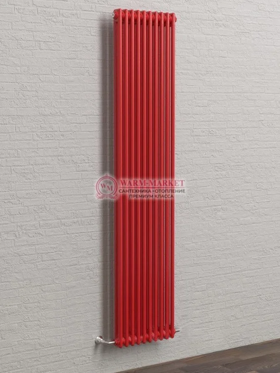 Вертикальный трубчатый радиатор Solira 2150 N24 нижнее проходное подключение, цвета RAL