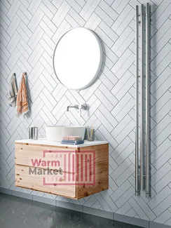 Axxinot Ture 3 - узкий водяной дизайн полотенцесушитель из нержавеющей стали