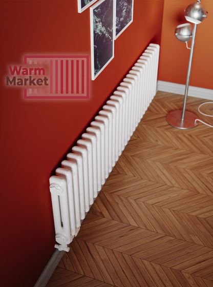 Трубчатый радиатор Solira 2030 N69 нижнее подключение, черный (RAL 9005)