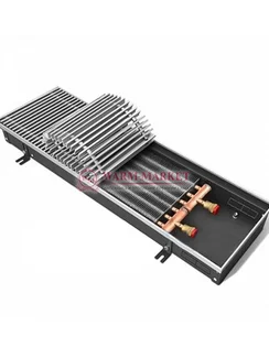 Внутрипольный конвектор Techno Vent KVZV, высота 105 мм., ширина 350 мм., без решетки