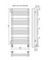Вента Люкс П15 - водяной полотенцесушитель, нижнее подключение, белый