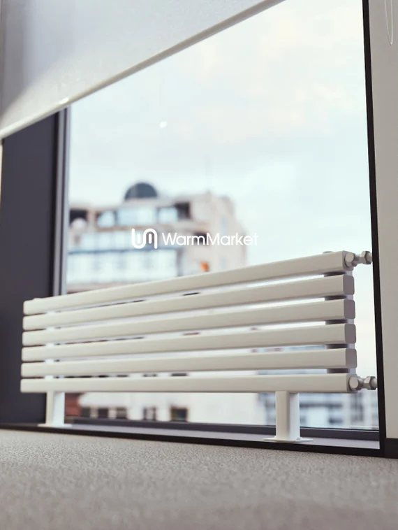 Bareng Tipe ZN 2250 - напольный трубчатый радиатор шириной 2250 мм, боковое подключение