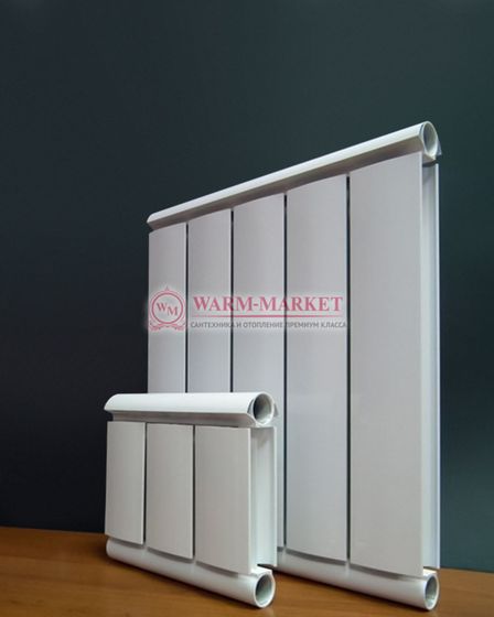 Silver S 1600 - вертикальный цветной алюминиевый дизайн - радиатор