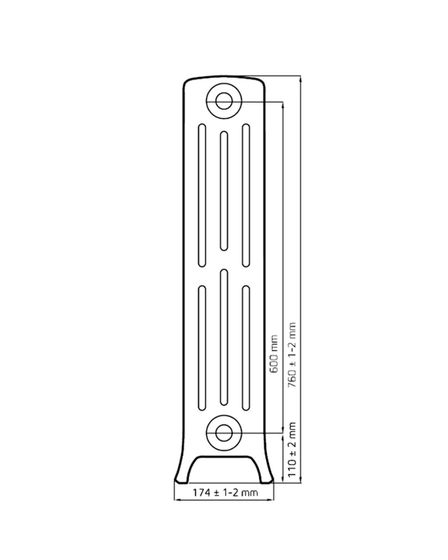 Derby M4 4/600 - чугунный дизайн радиатор