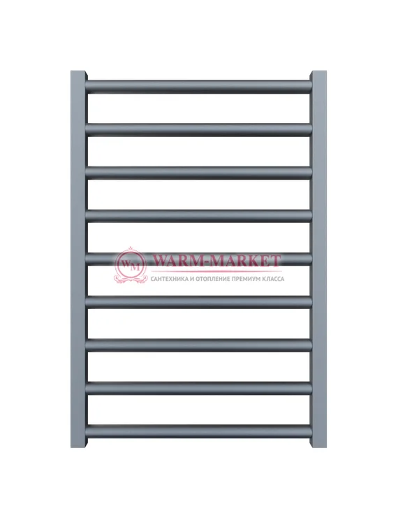 Mandarino Tubo 500х800 - цветной полотенцесушитель из анодированного алюминия, модель 9/1