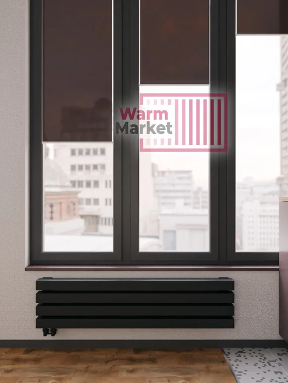 Axxinot Verde 60х60 Z - горизонтальный водяной радиатор шириной 2000 мм, 3 секции