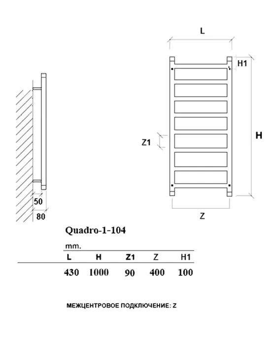 Quadro-Q1 - водяной дизайн-полотенцесушитель из нержавеющей стали | Фото 17