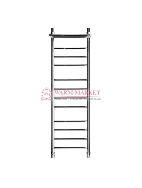 Galant 4 (прямой) - водяной полотенцесушитель с полкой из нержавеющей стали