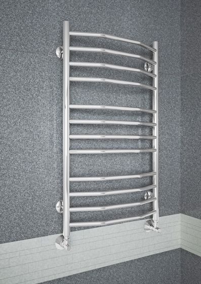 Victoria - белый полотенцесушитель c перекладинами в форме трапеции.