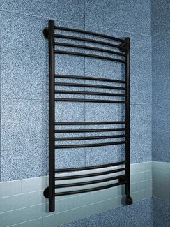 Bogema Black E - черный электрический полотенцесушитель, 600х400 мм