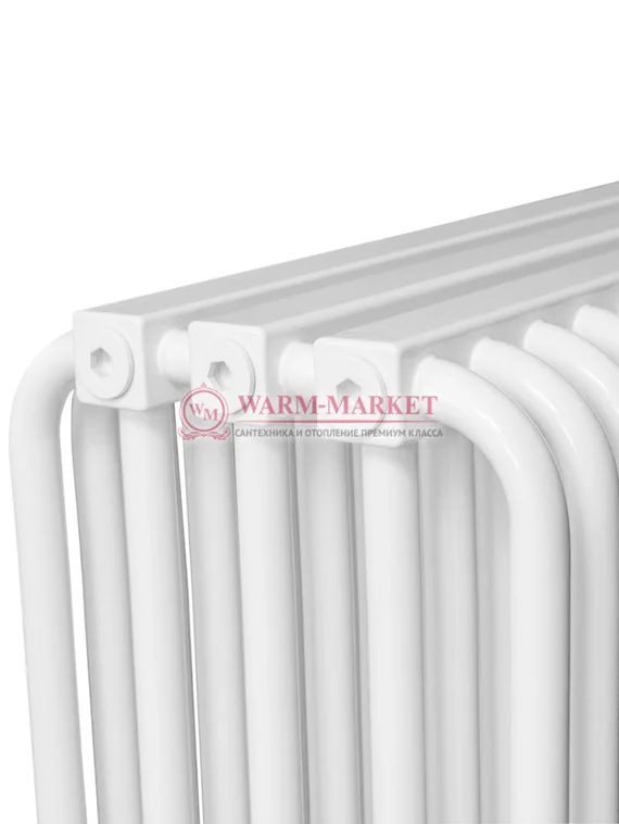 Трубчатый радиатор KZTO RS‌-5 высотой 540 мм черного цвета