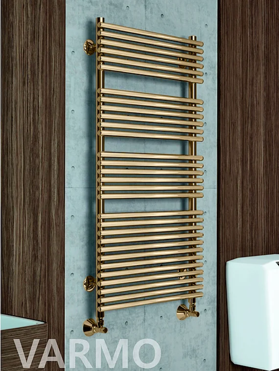 Varmo E - электрический полотенцесушитель бронзового цвета