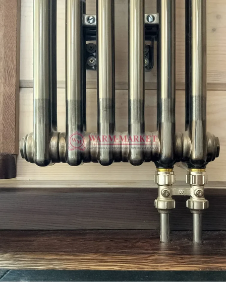 Вертикальный трубчатый радиатор Irsap Tesi RT 21800 двухтрубный, бесцветный лак (технолак)