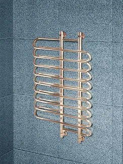 Sharm Bronze - бронзовый водяной полотенцесушитель с округлыми перекладинами