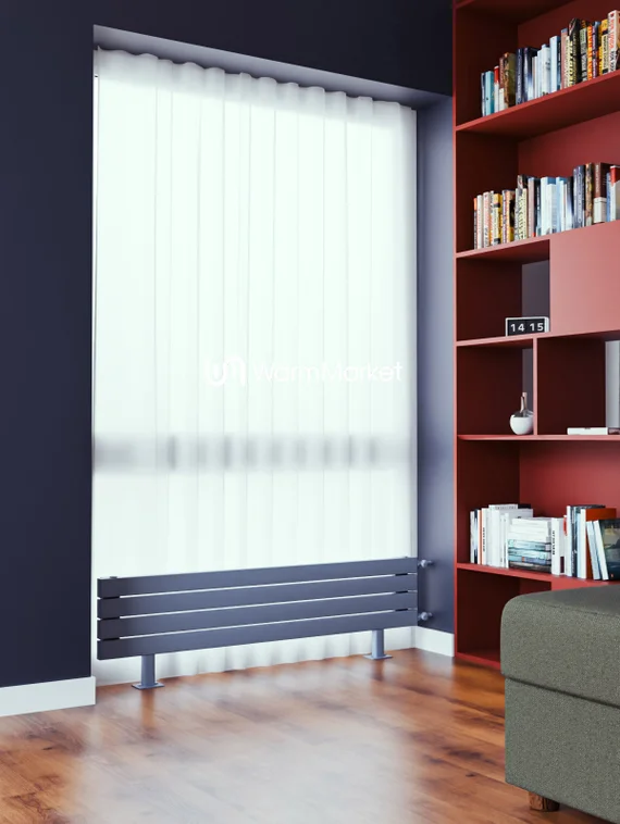 Bareng Temper ZN 600 - напольный трубчатый радиатор шириной 600 мм, боковое подключение