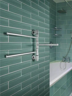 Поворотный электрический полотенцесушитель Energy I chrome с малым энергопотреблением