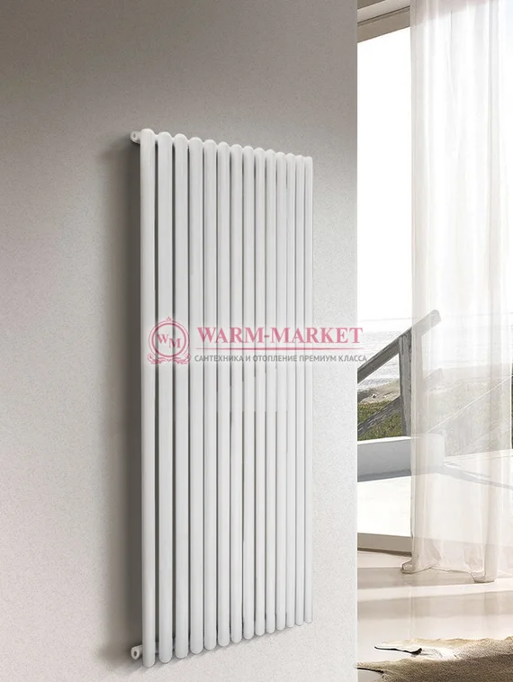 Вертикальный трубчатый радиатор KZTO Garmonia C40 V1 высотой 1807 мм