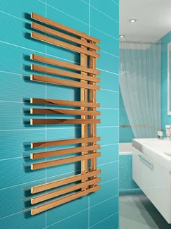 Marsel Bronze - бронзовый дизайн полотенцесушитель в форме гребня с квадратным профилем