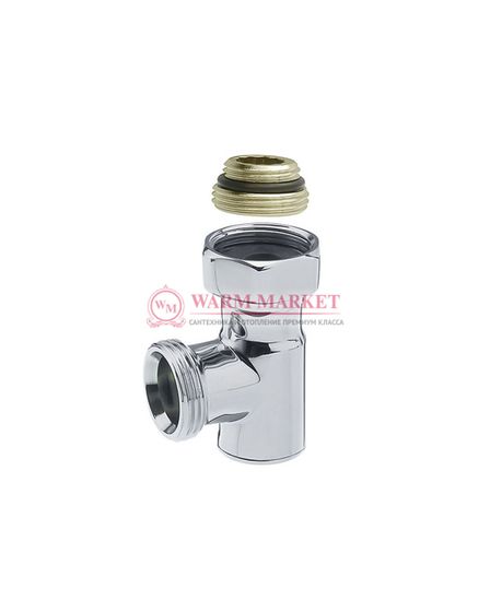 Вентиль запорный угловой Hummel Designtechnik 3/4НРx1/2НР