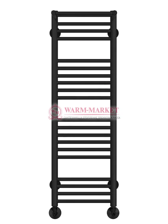 Аврора П20-1 - электрический полотенцесушитель с полкой, черный