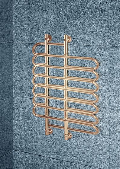 Sharm Bronze - бронзовый водяной полотенцесушитель с округлыми перекладинами
