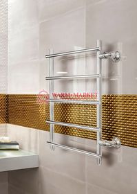 Quinta - полотенцесушитель с перекладинами внахлест, боковое подключение