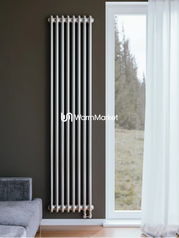 Axxinot Sentir Chrome 2180 - вертикальный трубчатый радиатор, нижнее подключение N69