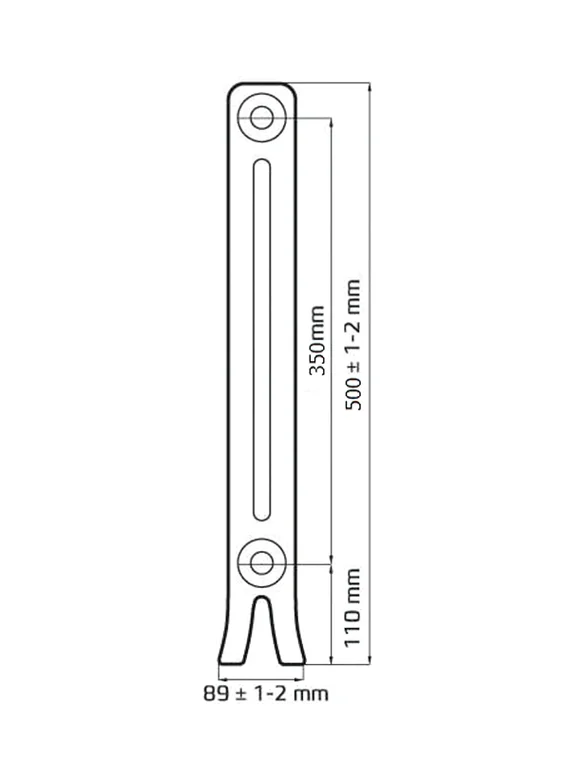 Loft 350/70 - чугунный дизайн радиатор