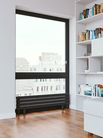 Bareng Temper ZN 2250 - напольный трубчатый радиатор шириной 2250 мм, нижнее разнесенное подключение