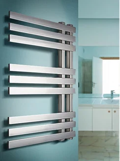 Vega - водяной дизайн полотенцесушитель оригинальной формы с квадратным профилем