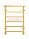 Контур П6-3 - водяной полотенцесушитель с полкой, нижнее подключение, цвет золото