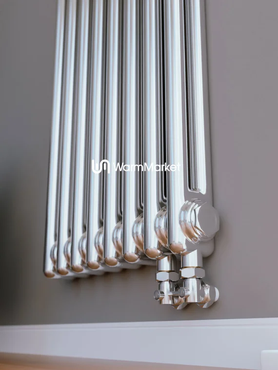 Axxinot Sentir Chrome 2180 - вертикальный трубчатый радиатор, нижнее подключение N69