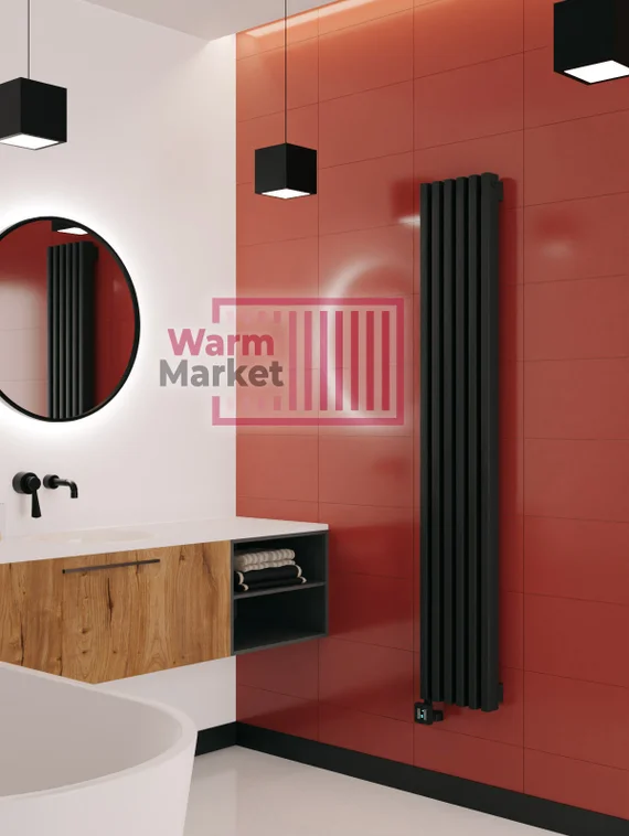 Axxinot Cardea 60х30 VE - вертикальный электрический радиатор высотой 1000 мм, 2 секции