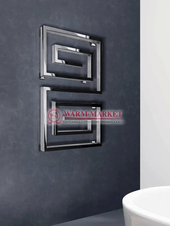 Garmonia l - дизайнерский полотенцесушитель из квадратного профиля