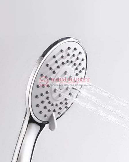 Встраиваемый комплект для душа с верхней душевой насадкой и лейкой черный А14031-Bl