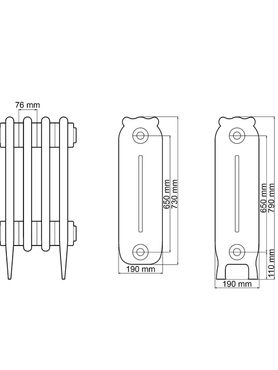 Чугунный радиатор HeatWave Sofora 790