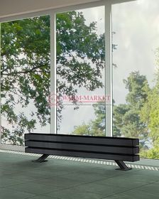 Steel N 60х60 1500 - напольный трубчатый дизайн-радиатор, 4 секции