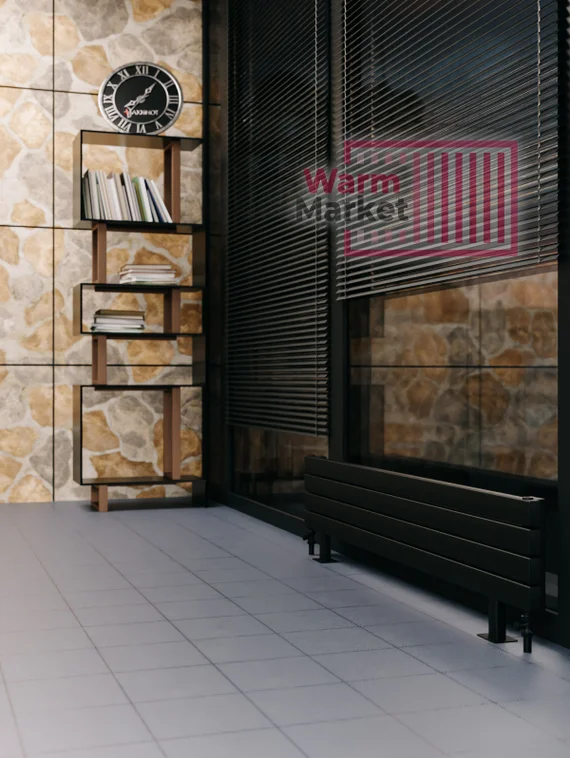 Axxinot Adero 30х60 ZN - горизонтальный радиатор на ножках шириной 700 мм, 2 секции