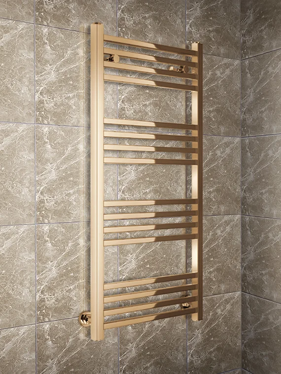 Modus - водяной полотенцесушитель с квадратным профилем цвета бронза