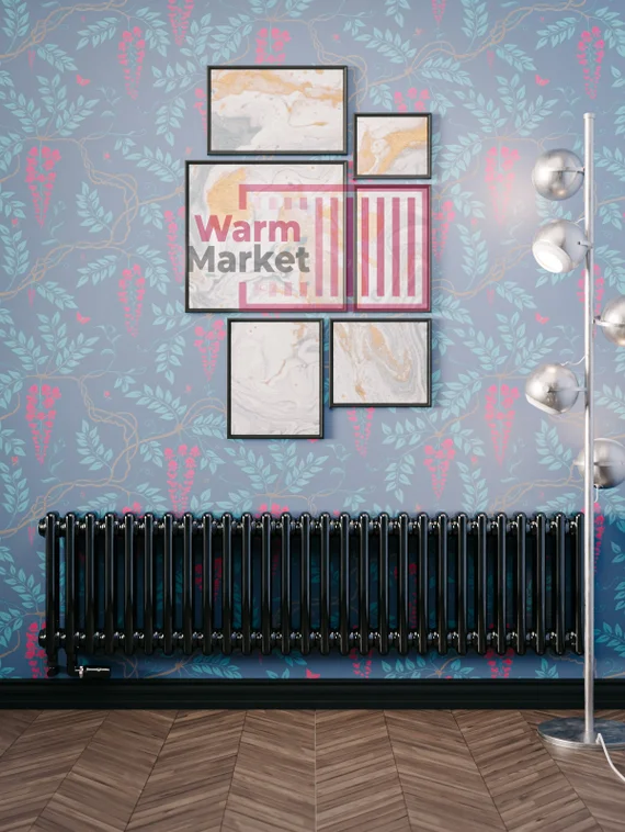 Трубчатый радиатор Solira 2030 N69 твв нижнее подключение с термостатикой, белый (RAL 9016)