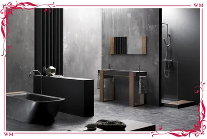 Черная мебель и сантехника в ванной комнате: преимущества и недостатки