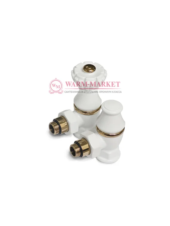 Комплект для подключения радиатора Liberty угловой, белый