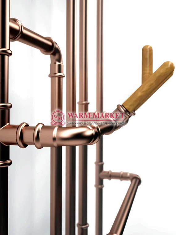 Terma Pajak E - электрический дизайн радиатор высотой 1323 мм, цвет медь