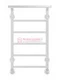 Контур П6-2 - водяной полотенцесушитель с полкой, нижнее подключение, белый