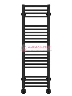 Аврора П20-1 - водяной полотенцесушитель с полкой, нижнее подключение, черный